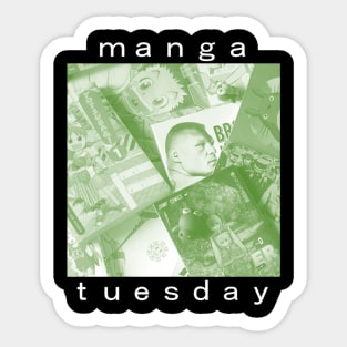 Manga Tuesday Green (small variant) Sticker